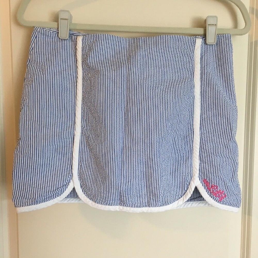 Lilly Pulitzer Seersucker Skirt Skort 4